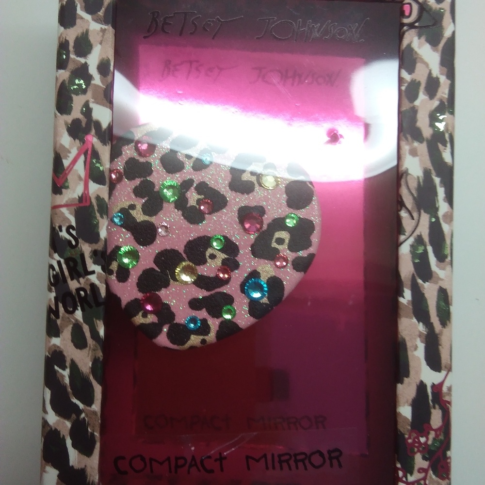 Betsey Johnson New Multi-Colored Compact Mirror